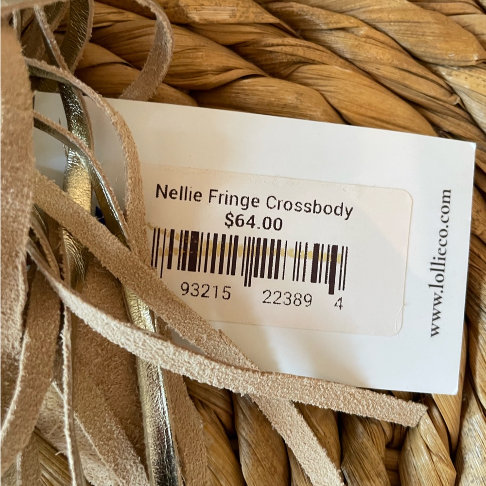 June Marie Nellie Fringe Leather Crossbody Bag NWT - Picture 6 of 6